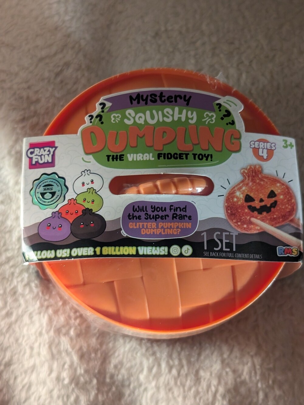 Halloween mystery squishy dumpling, sealed. May be the chase?